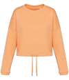NS429 Native Spirit Ladies Oversized Cropped Sweatshirt Apricot colour image